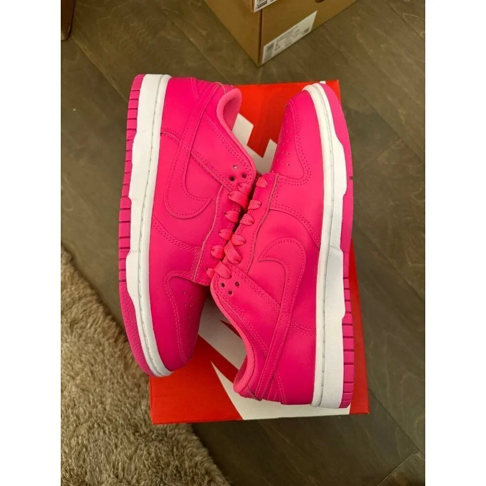 Nike dunk low hyper pink / white